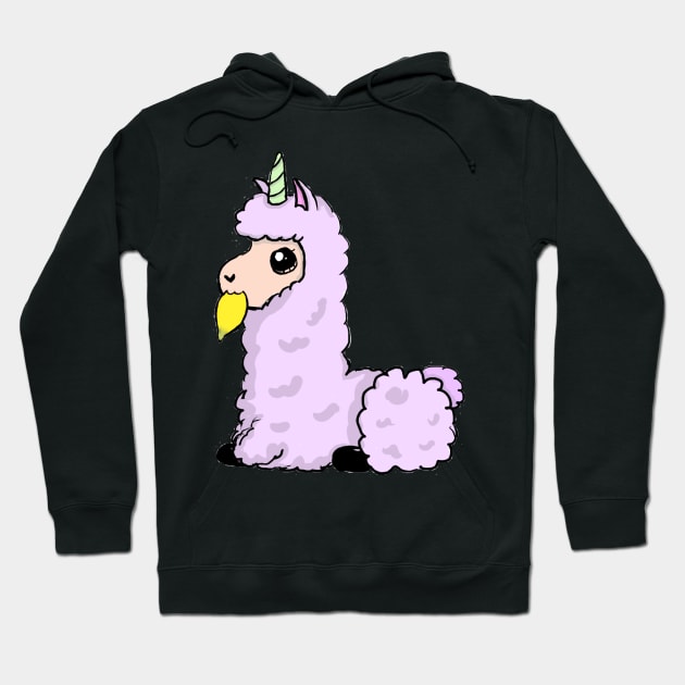 Alpacaa Nomming a Lemon! Hoodie by Ghostly_Alpacaa